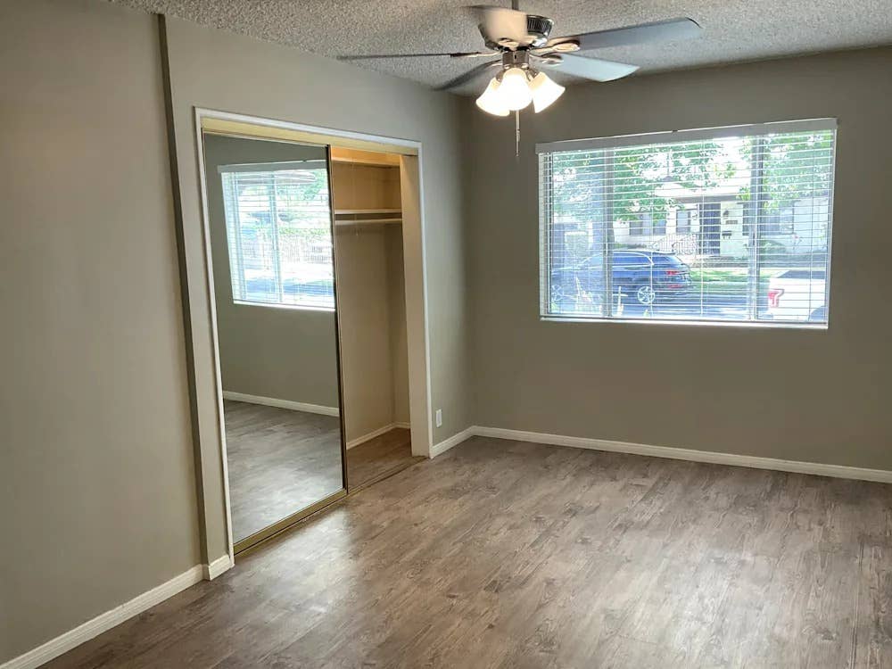 fenced backyard comes complete