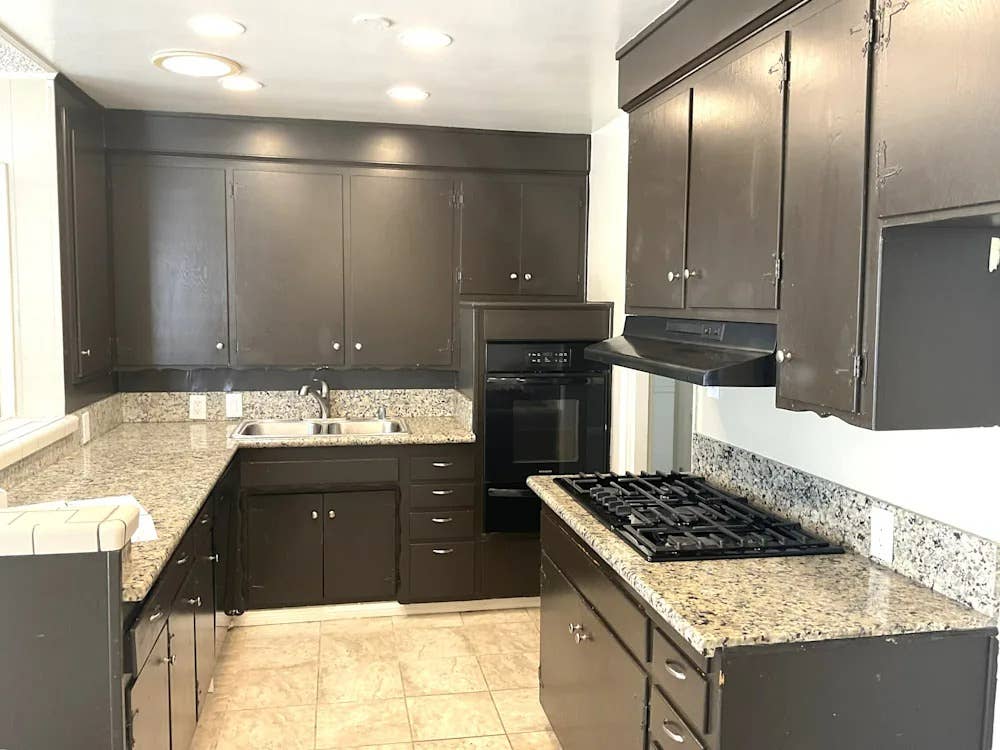 fenced backyard comes complete