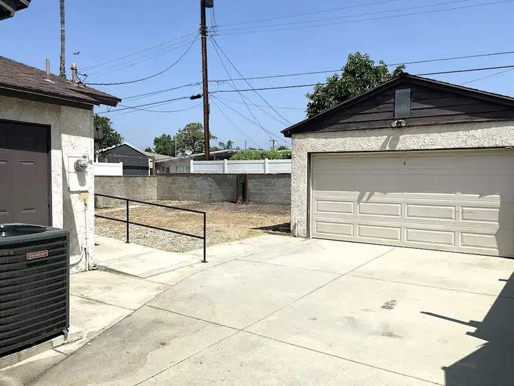 fenced backyard comes complete