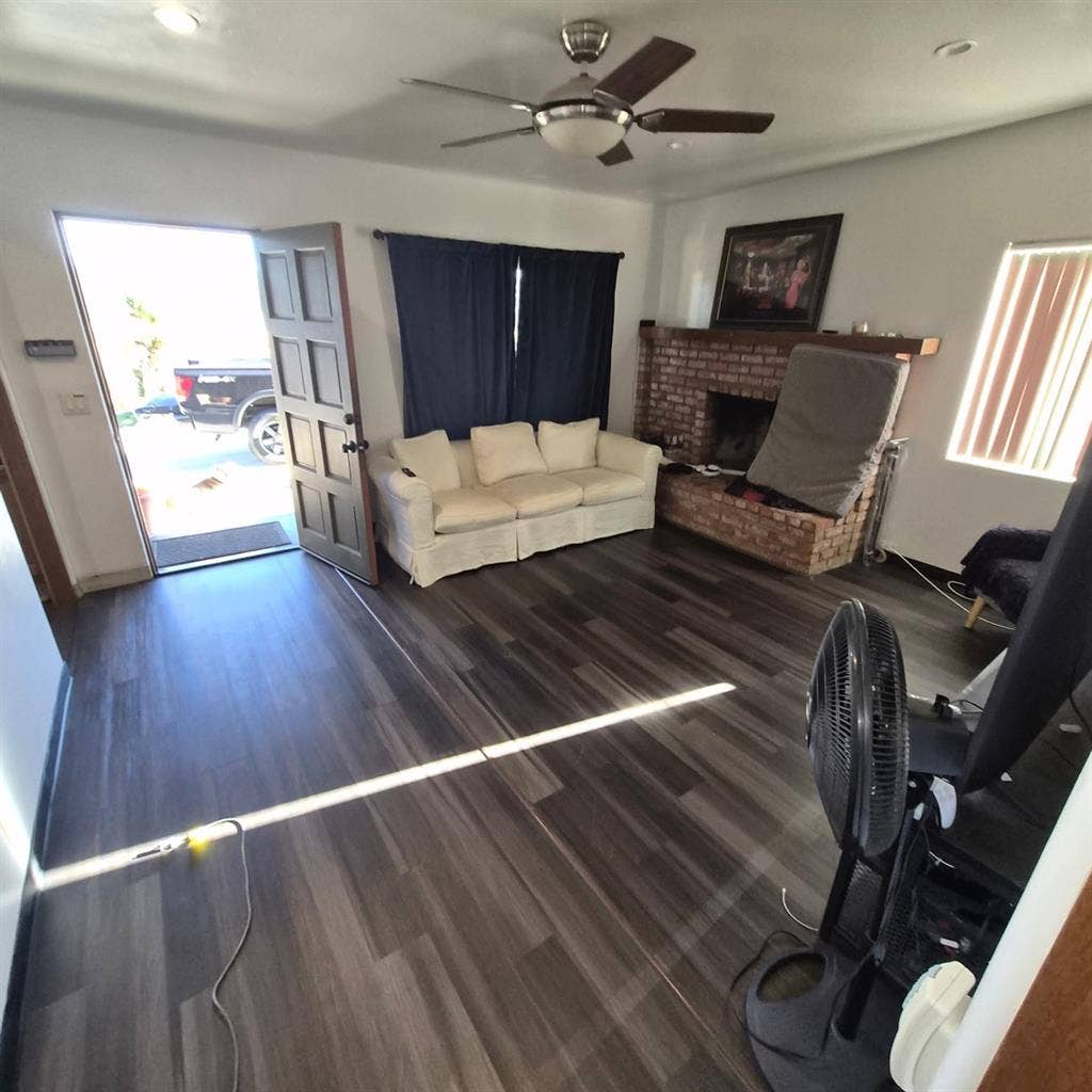 Bedroom/shared 
bathroom