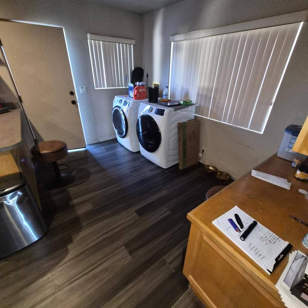 Bedroom/shared 
bathroom