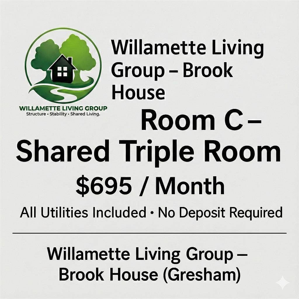 Clean Shared Room – $