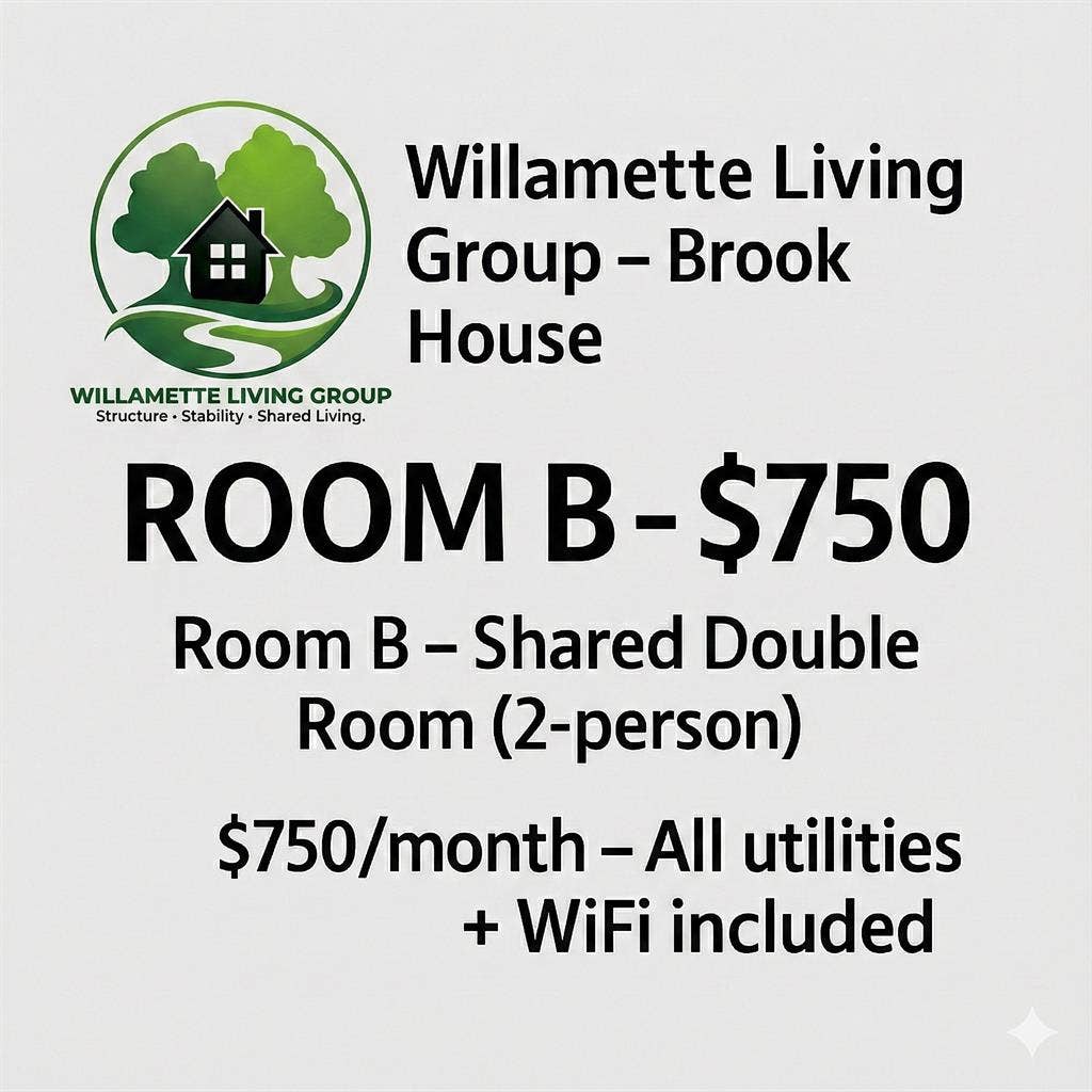 Clean Shared Room – $