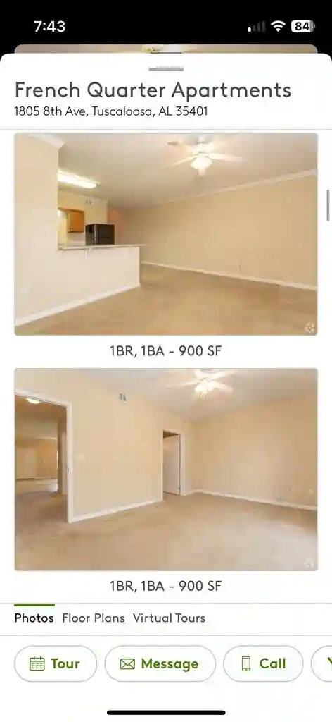 Reduced rent