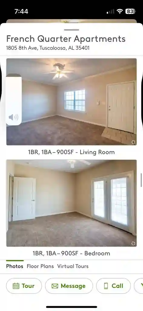 Reduced rent