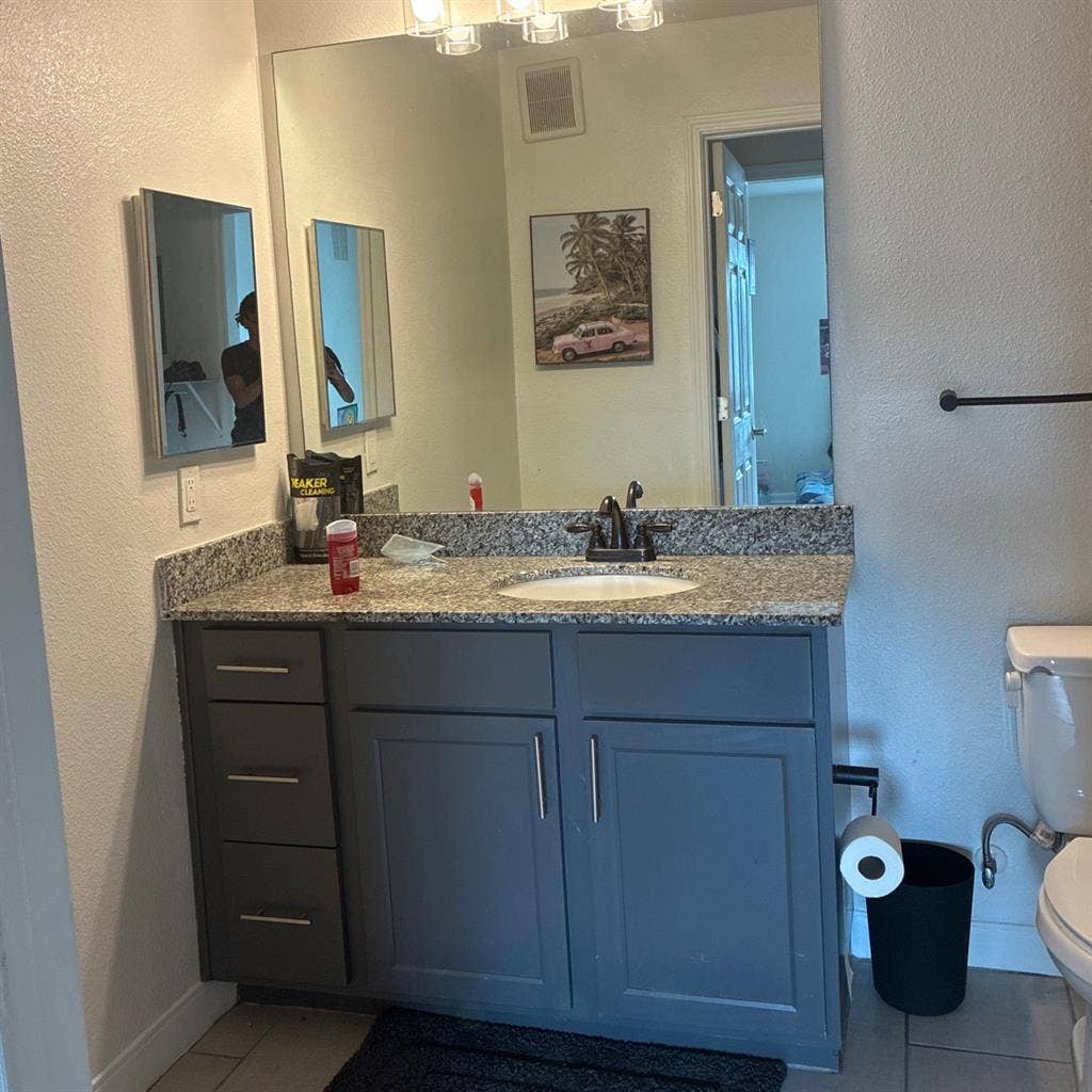 Own private bathroom and bedroom.