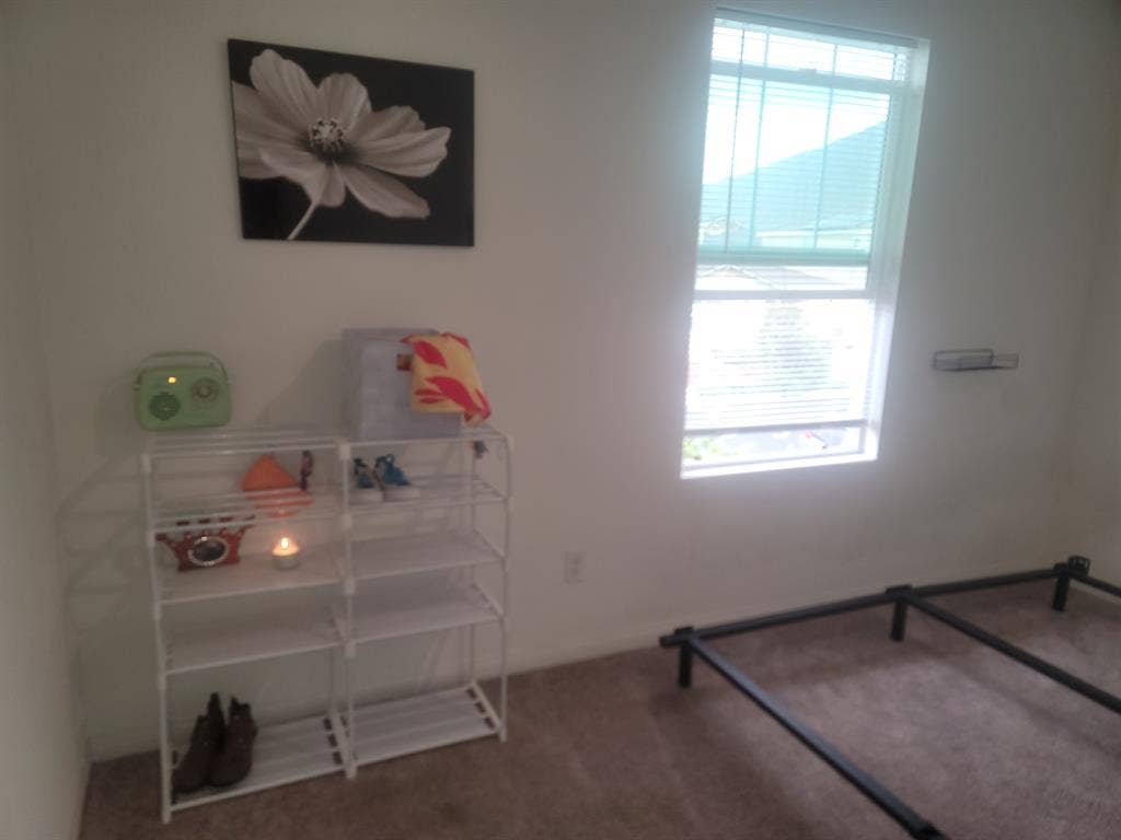 Spacious private bedroom and bath