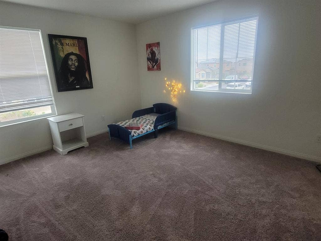 Spacious private bedroom and bath