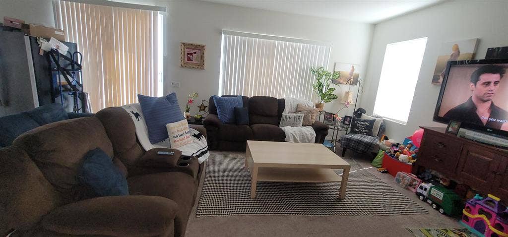 Spacious private bedroom and bath