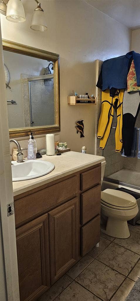 Across the street from the beach