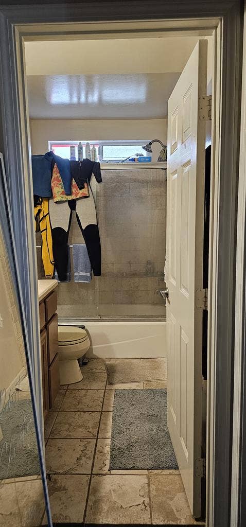 Across the street from the beach