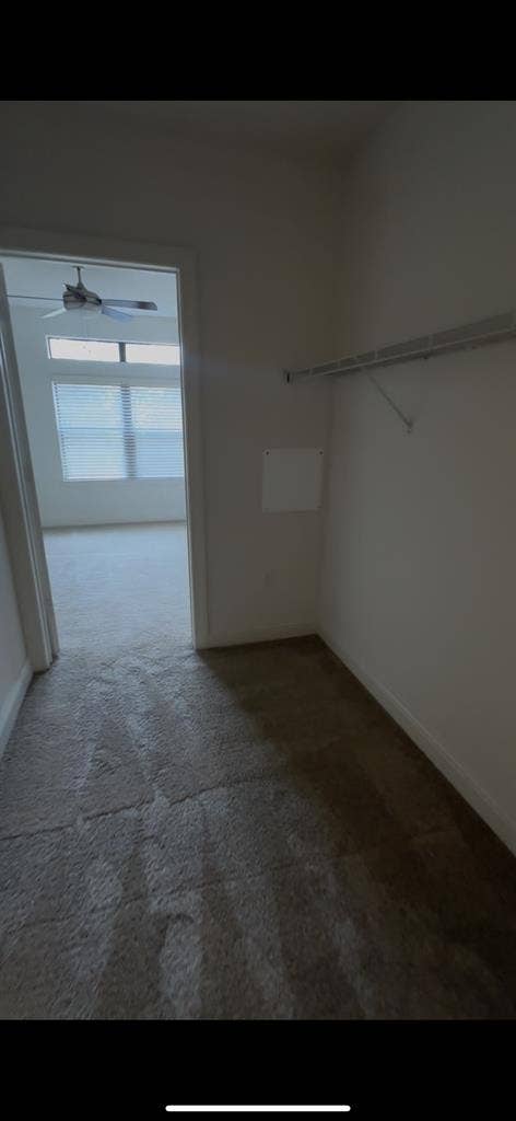 1 bedroom walk in closet and bath