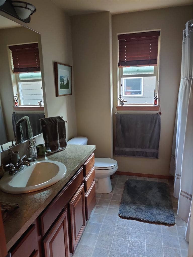 Two bedrooms and a private bathroom
