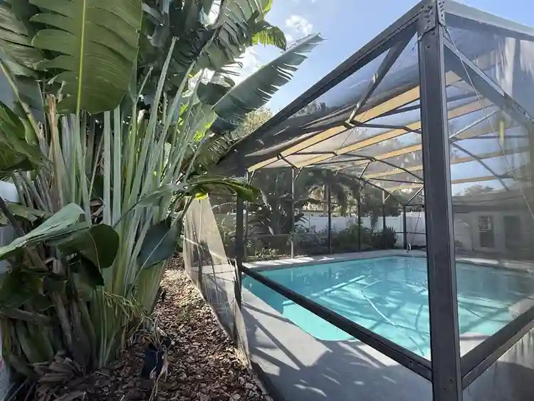 Furnished bedroom historic home