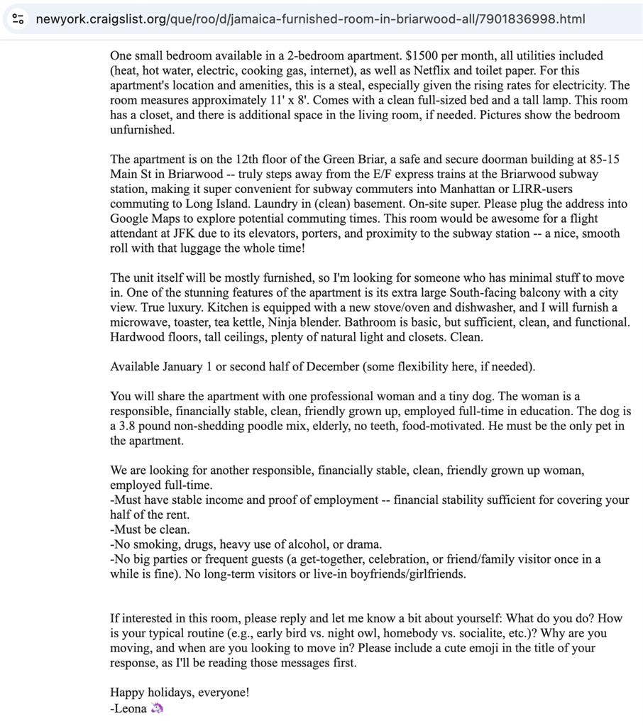 Room - Briarwood - $, util inc.