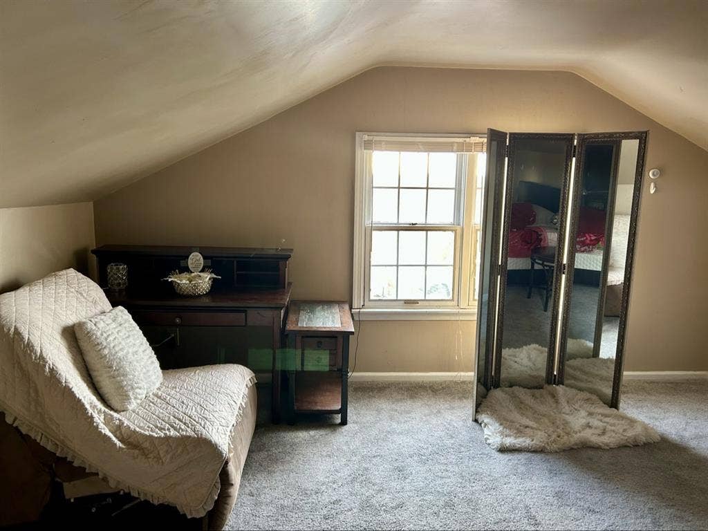 Large private room with bathroom .