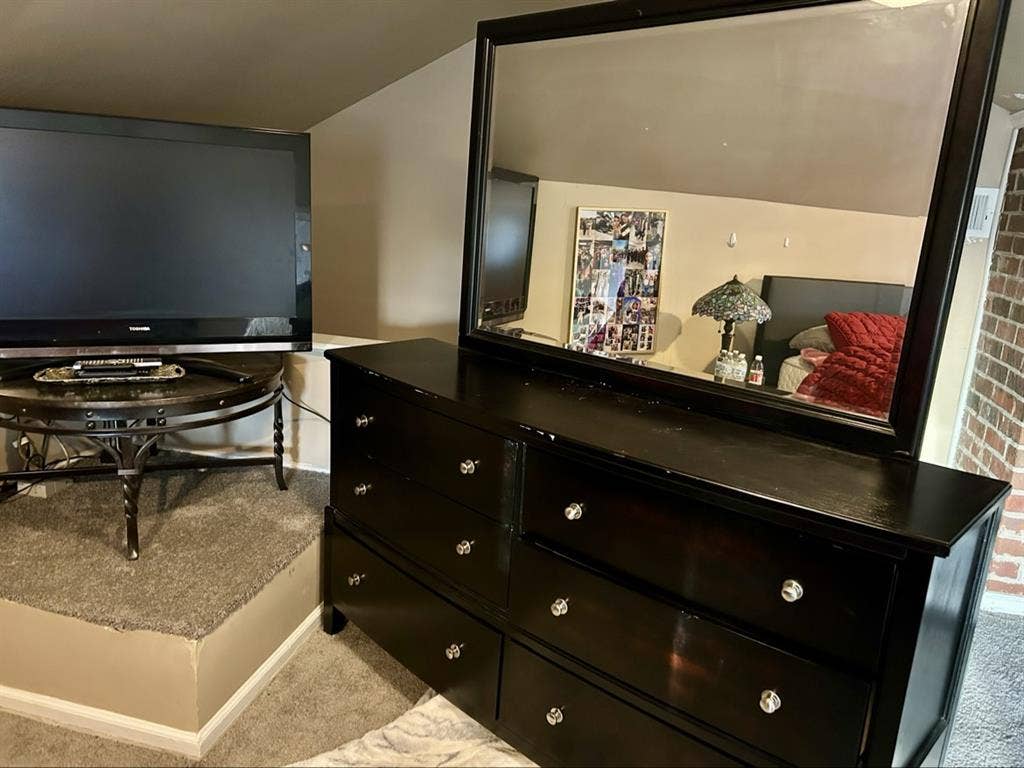 Large private room with bathroom .