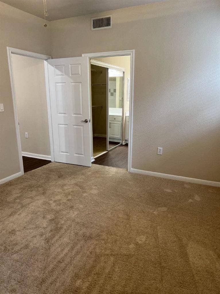 Furnished bedroom and private bath