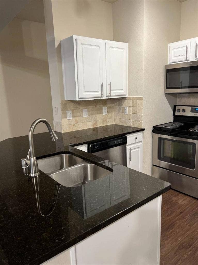 Furnished bedroom and private bath