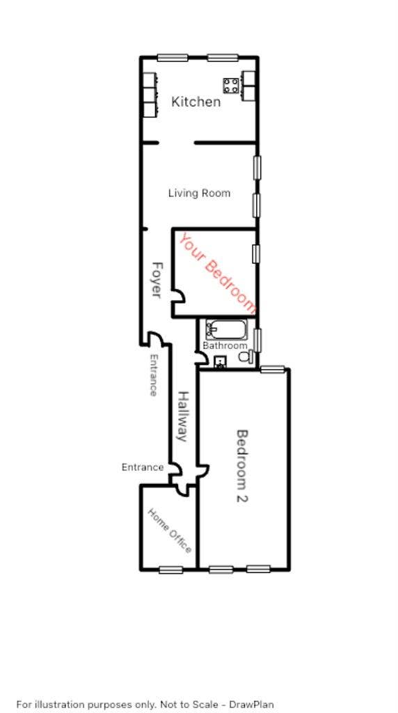 Room w/ Semi-Private Entrance