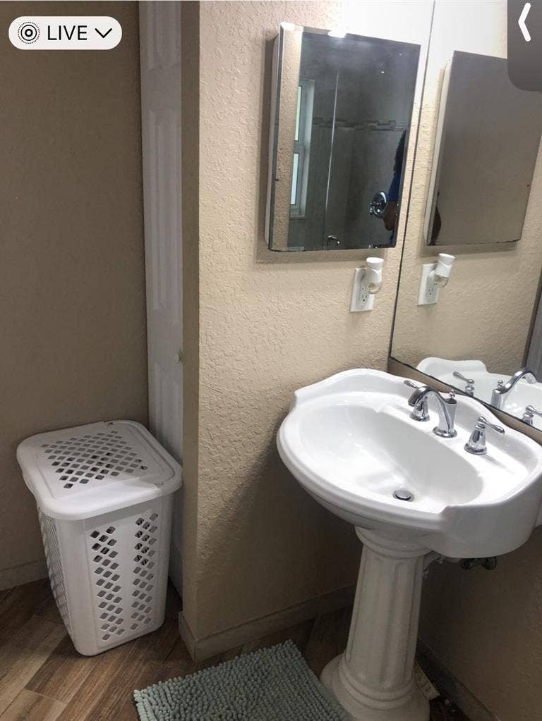 Private entrance furnished room.