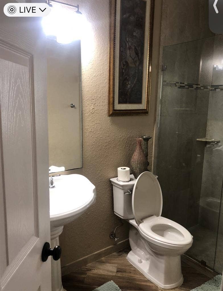 Private entrance furnished room.