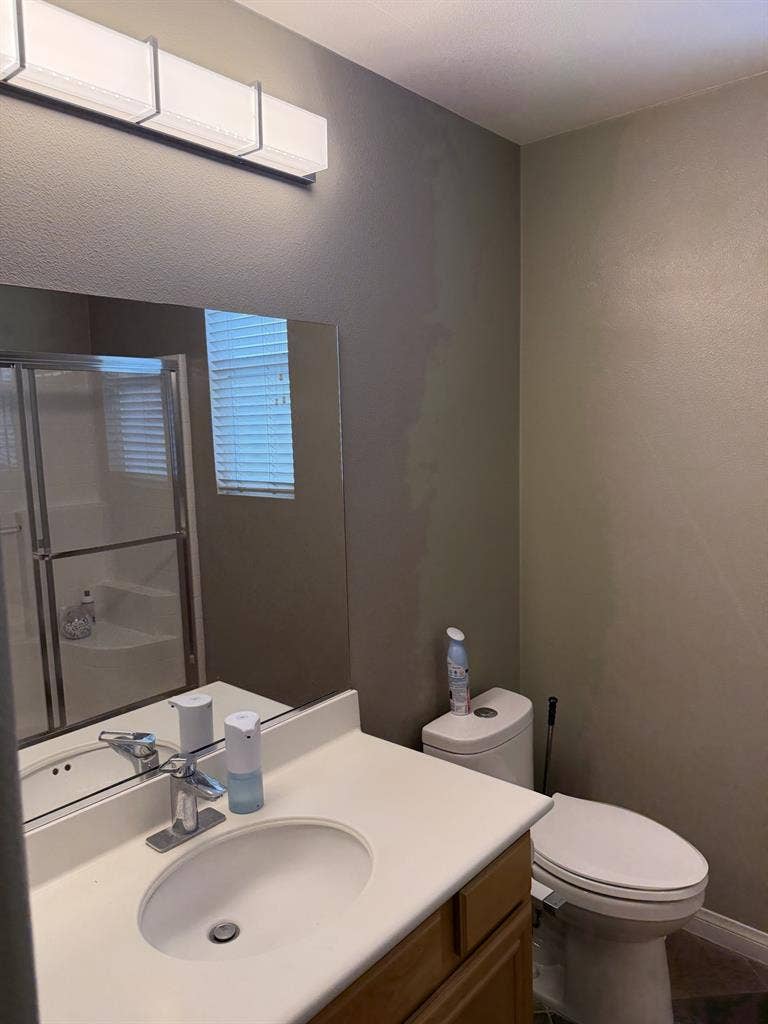 Private downstairs bedroom and bath