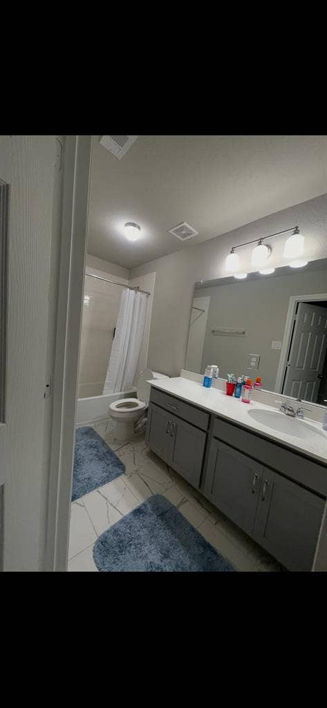 Room with attached bath