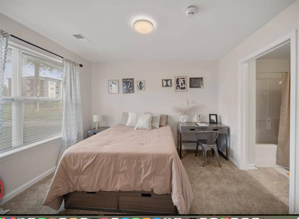 Private room with attached bathroom