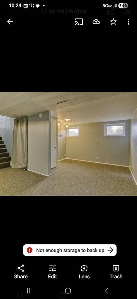 Entire basement for rent