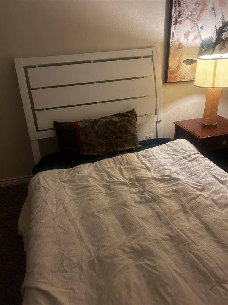 Bedroom and bathroom