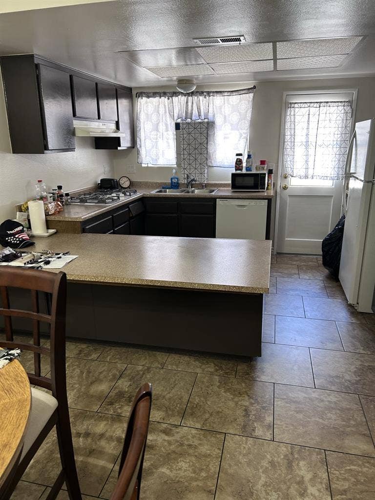 Bedroom and bathroom