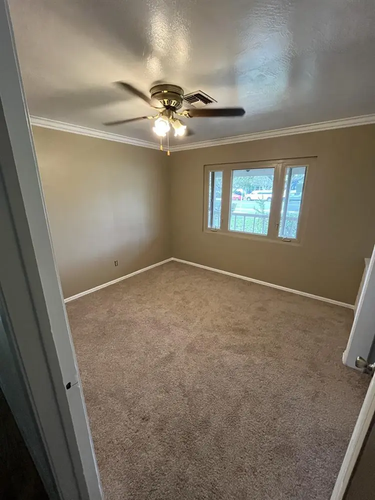 Bedroom with shared bathroom