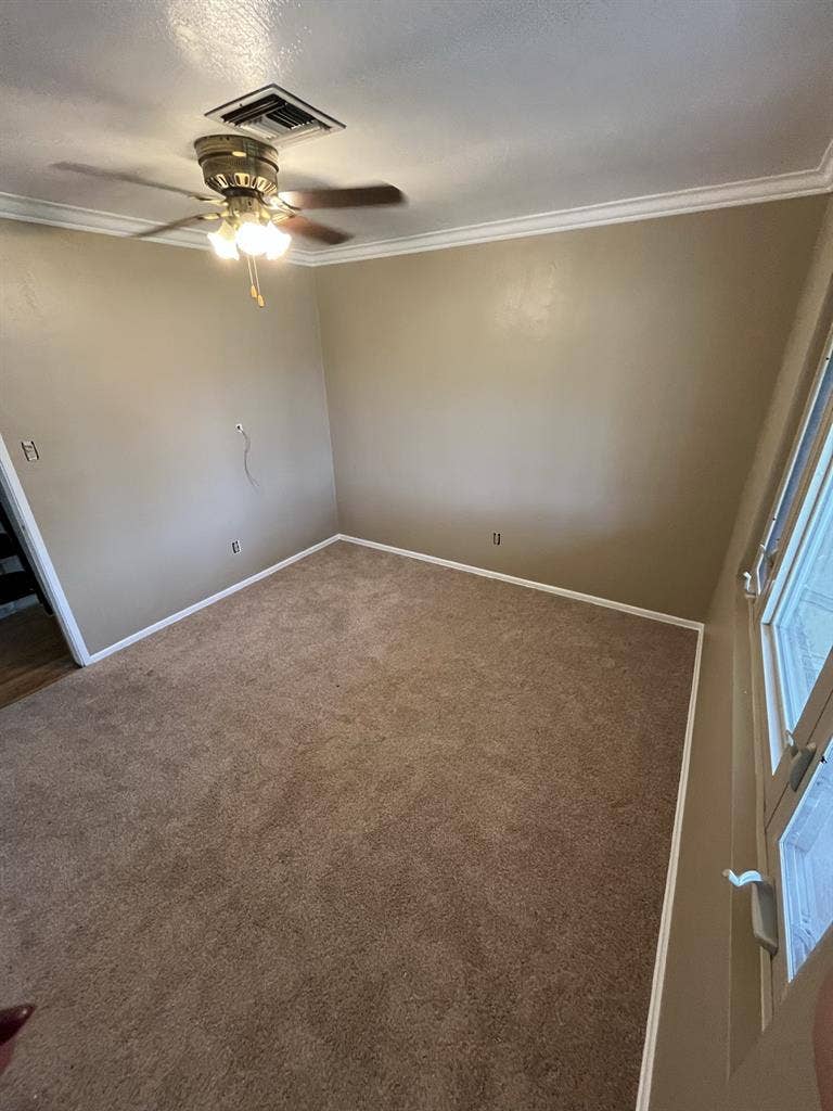 Bedroom with shared bathroom