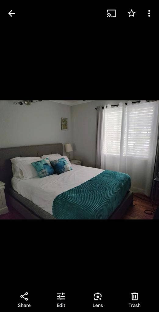 Furnished room with private bath