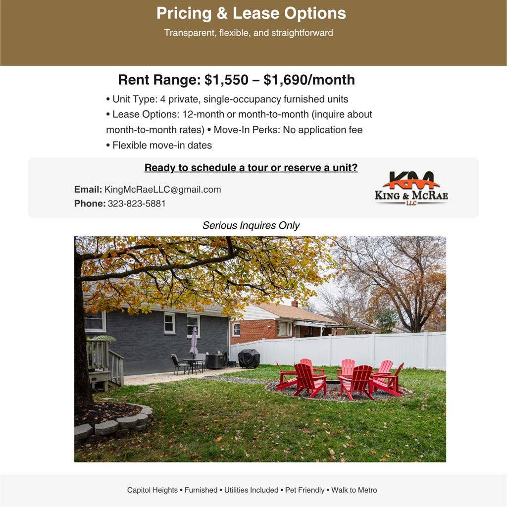 Fully Furnished Private Units