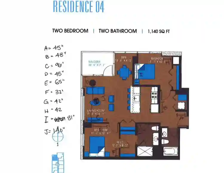 Full Amenity - Sq Ft