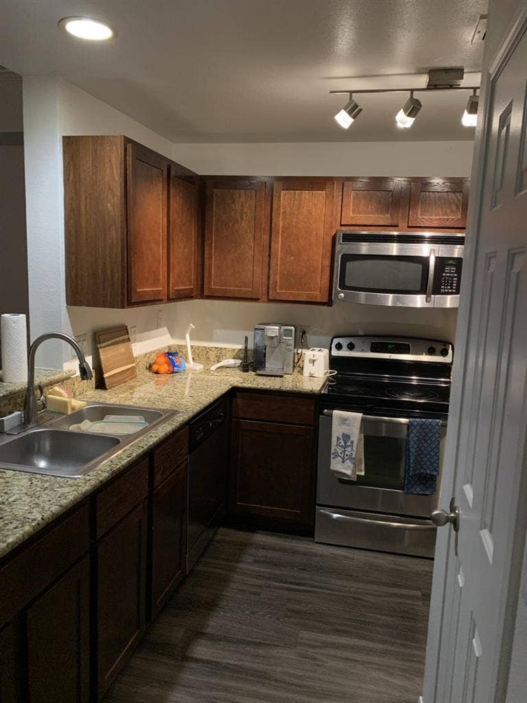 Independent bedroom and bathroom