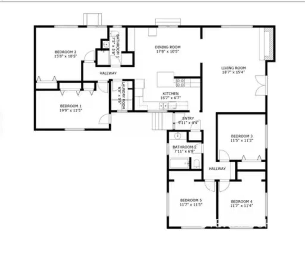 Spacious 5 bedroom House