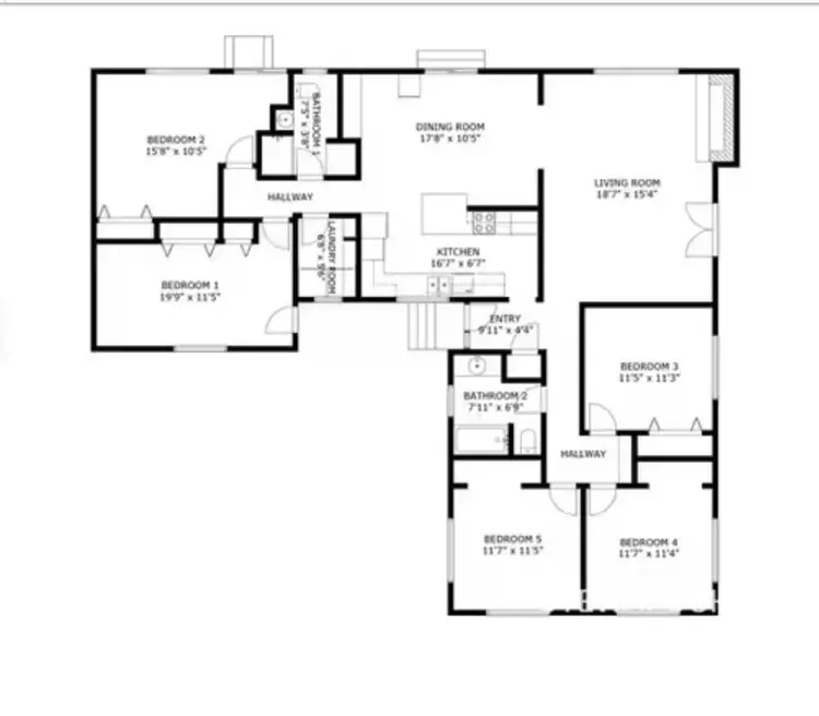 Spacious 5 bedroom House