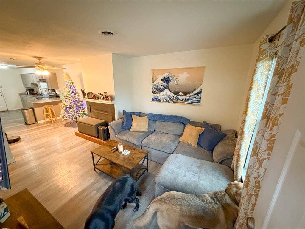 Three blocks from the beach.