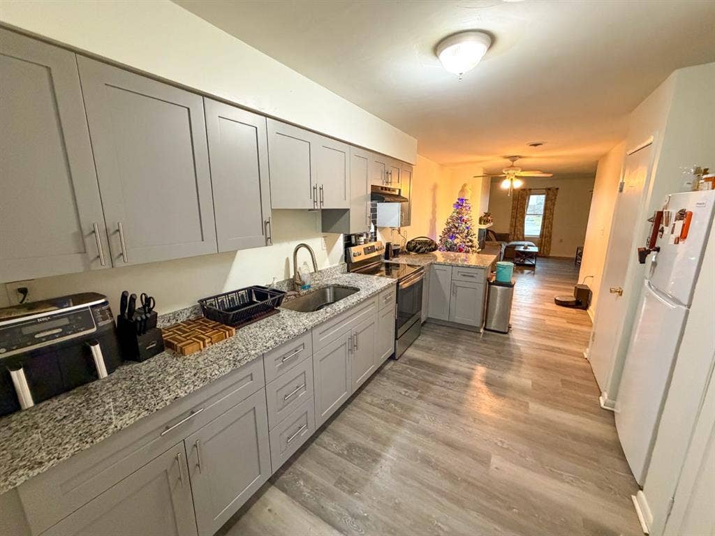 Three blocks from the beach.