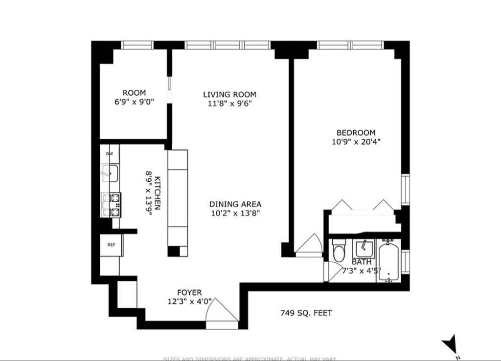 2 Bedroom / 1 Bath for Rent