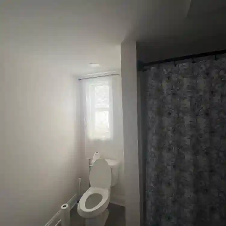 Bedroom and bathroom