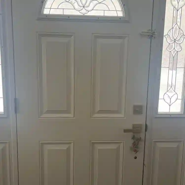 Bedroom and bathroom