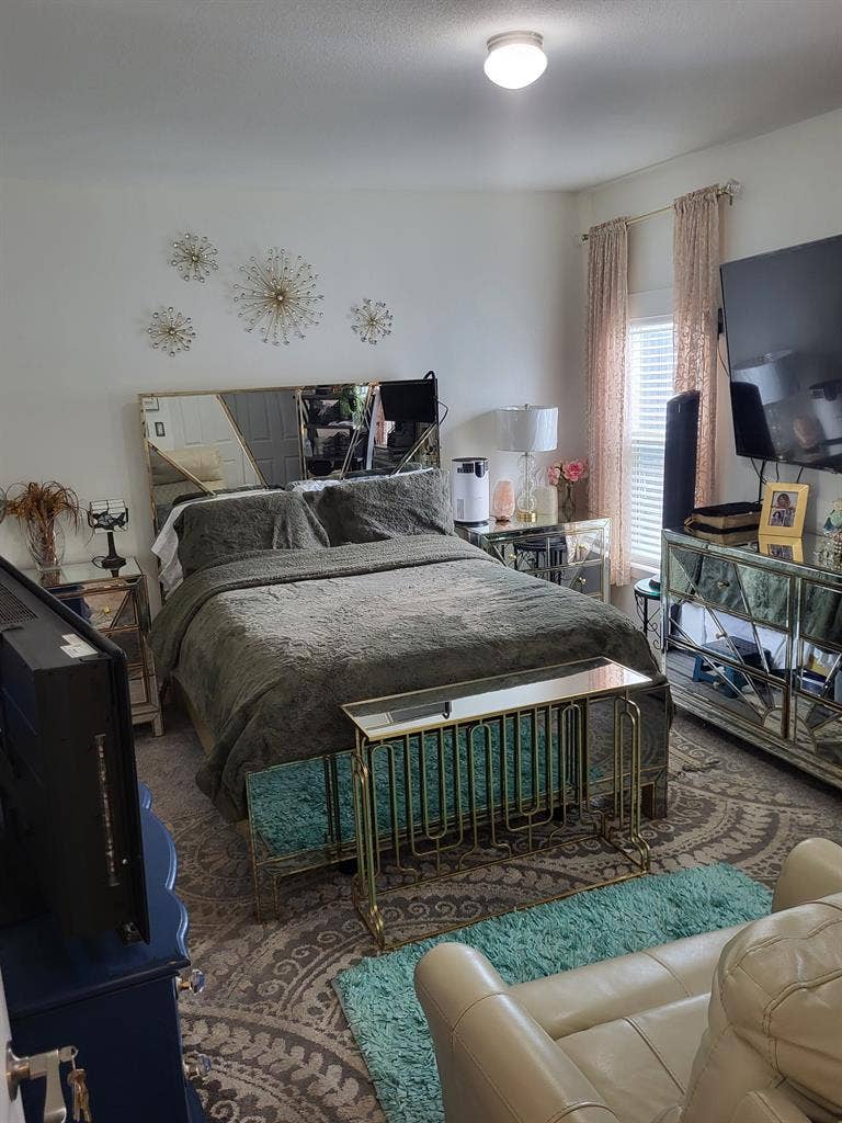 Master suite with private bath