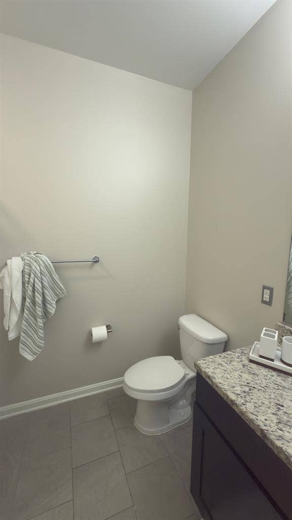 Room with dedicated bathroom.