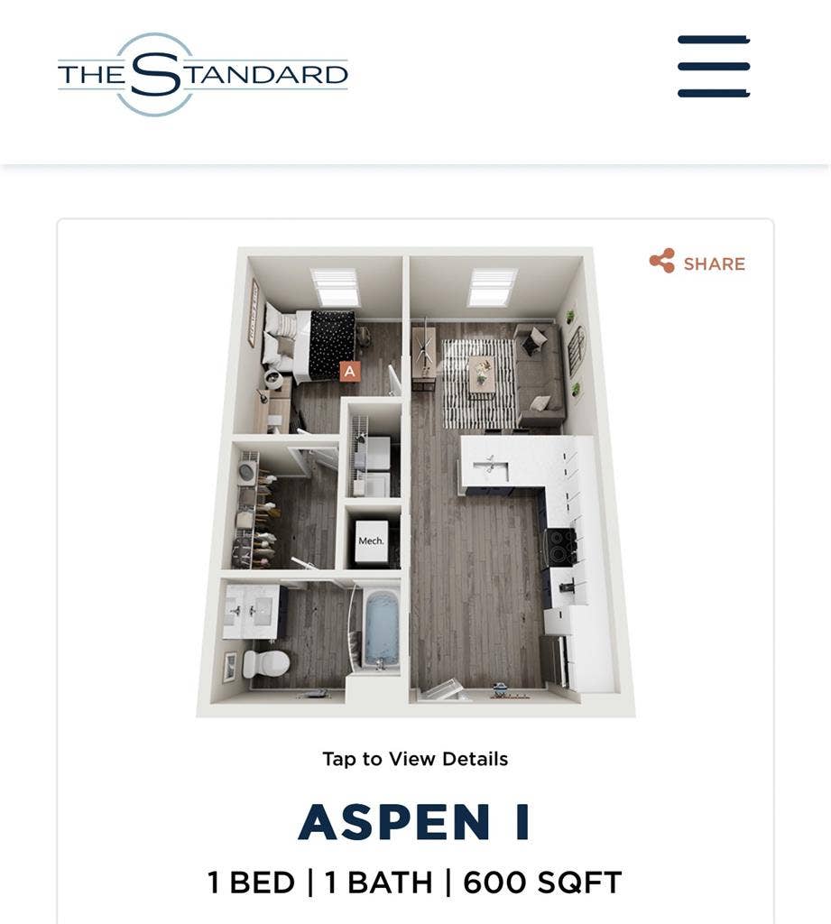 1 Bedroom - The Standard (UConn) CT