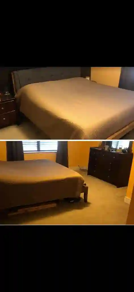 Master bedroom and private bathroom