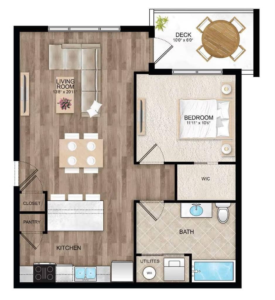 1st mnth & sec deposit free!